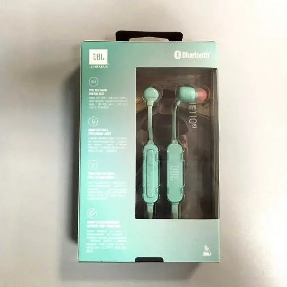 JBL Herman Tune110BT Pure Bass Zero Cable Wireless Earbuds Green